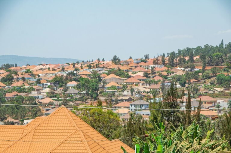 Hillside view over Kigali, Rwanda